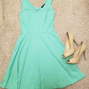 Light Green Skater Dress